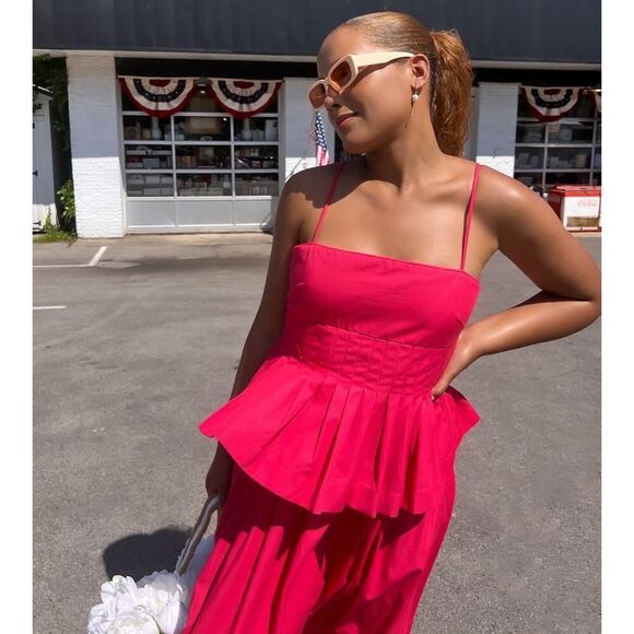 co collection peplum dress pink small - Picture 5 of 12